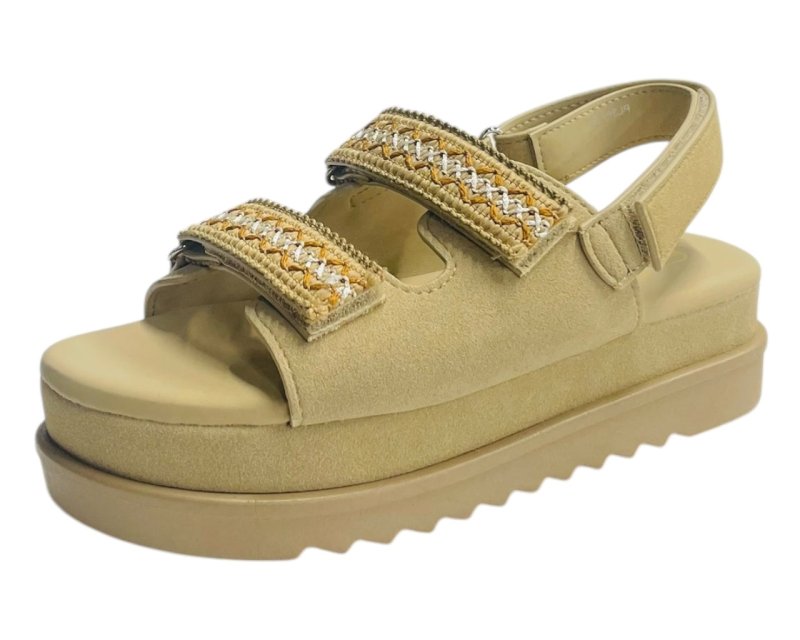 Double Strap Chunky Sole Sandals - Sandals - British D'sire