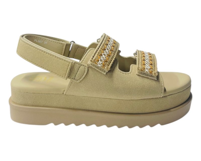 Double Strap Chunky Sole Sandals - Sandals - British D'sire