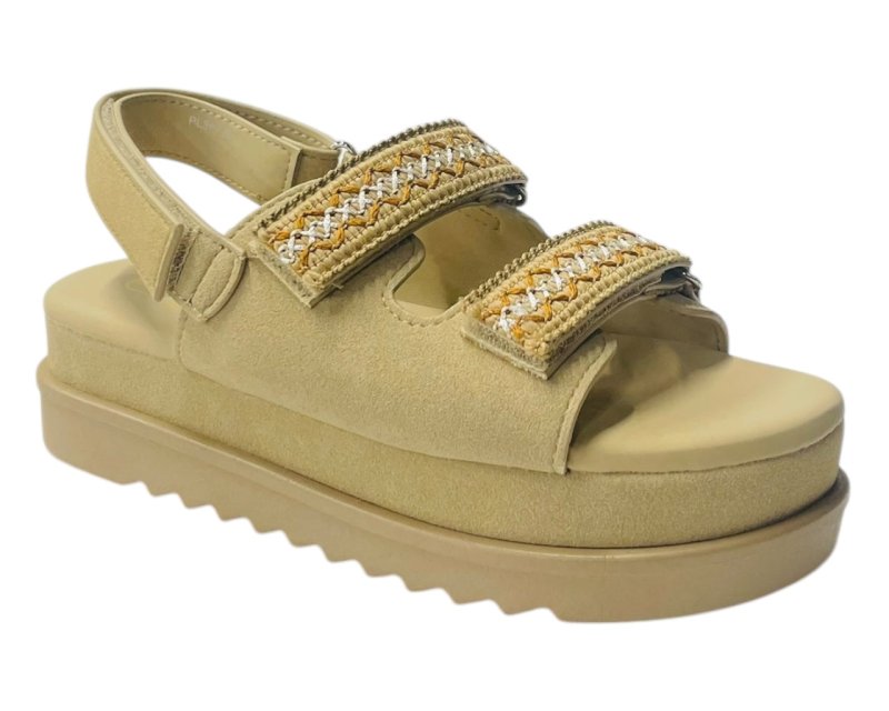 Double Strap Chunky Sole Sandals - Sandals - British D'sire