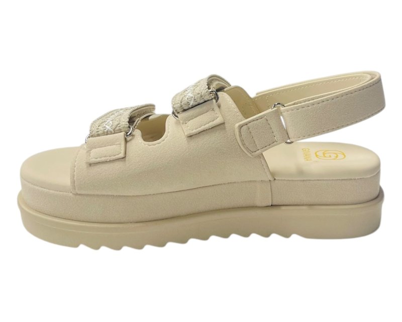 Double Strap Chunky Sole Sandals - Sandals - British D'sire