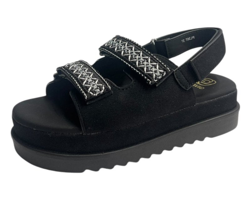 Double Strap Chunky Sole Sandals - Sandals - British D'sire