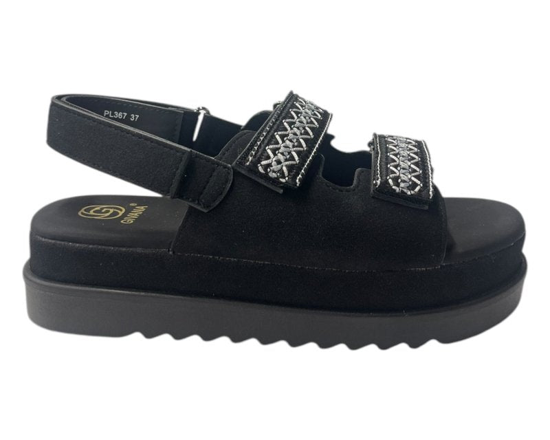 Double Strap Chunky Sole Sandals - Sandals - British D'sire