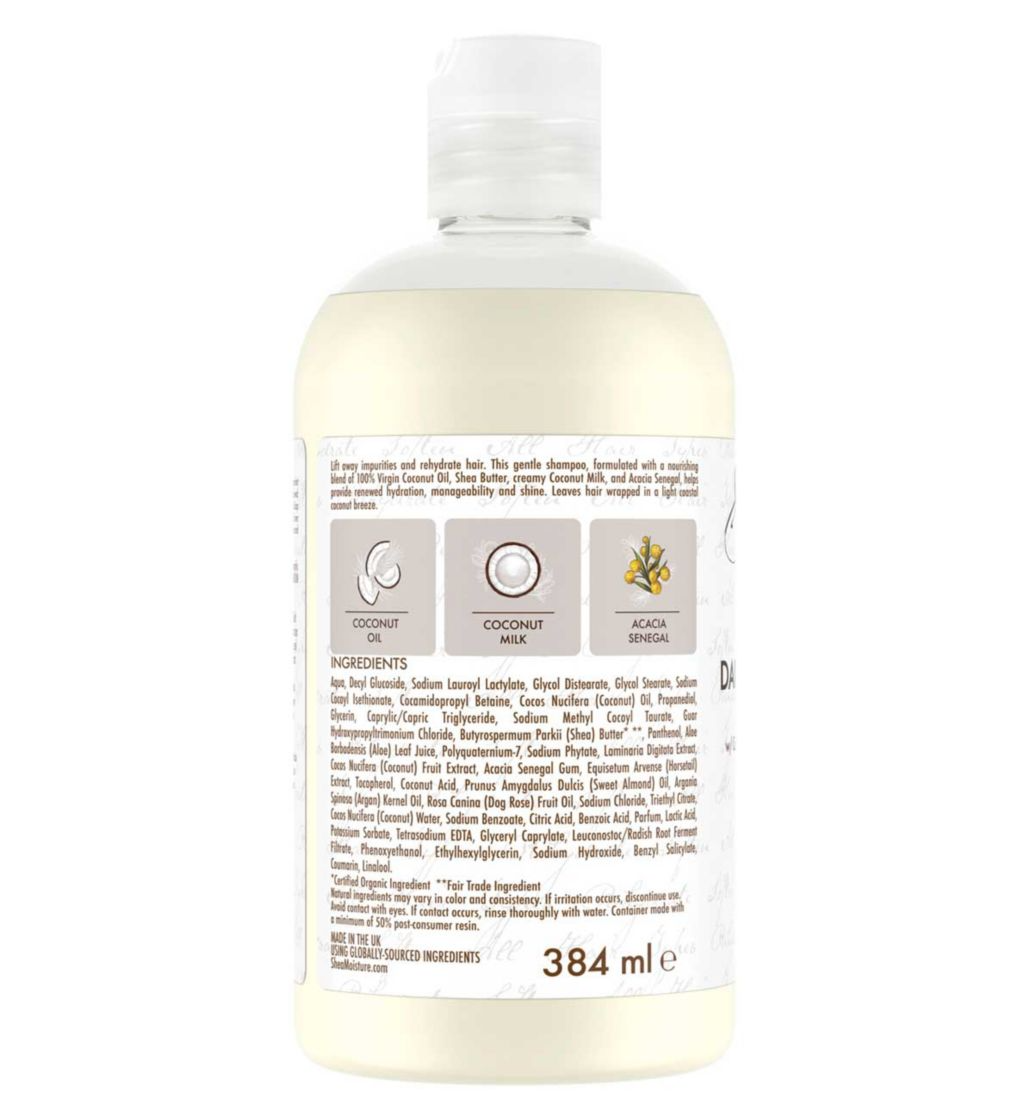 SheaMoisture 100% Virgin Coconut Oil Shampoo 384ml
