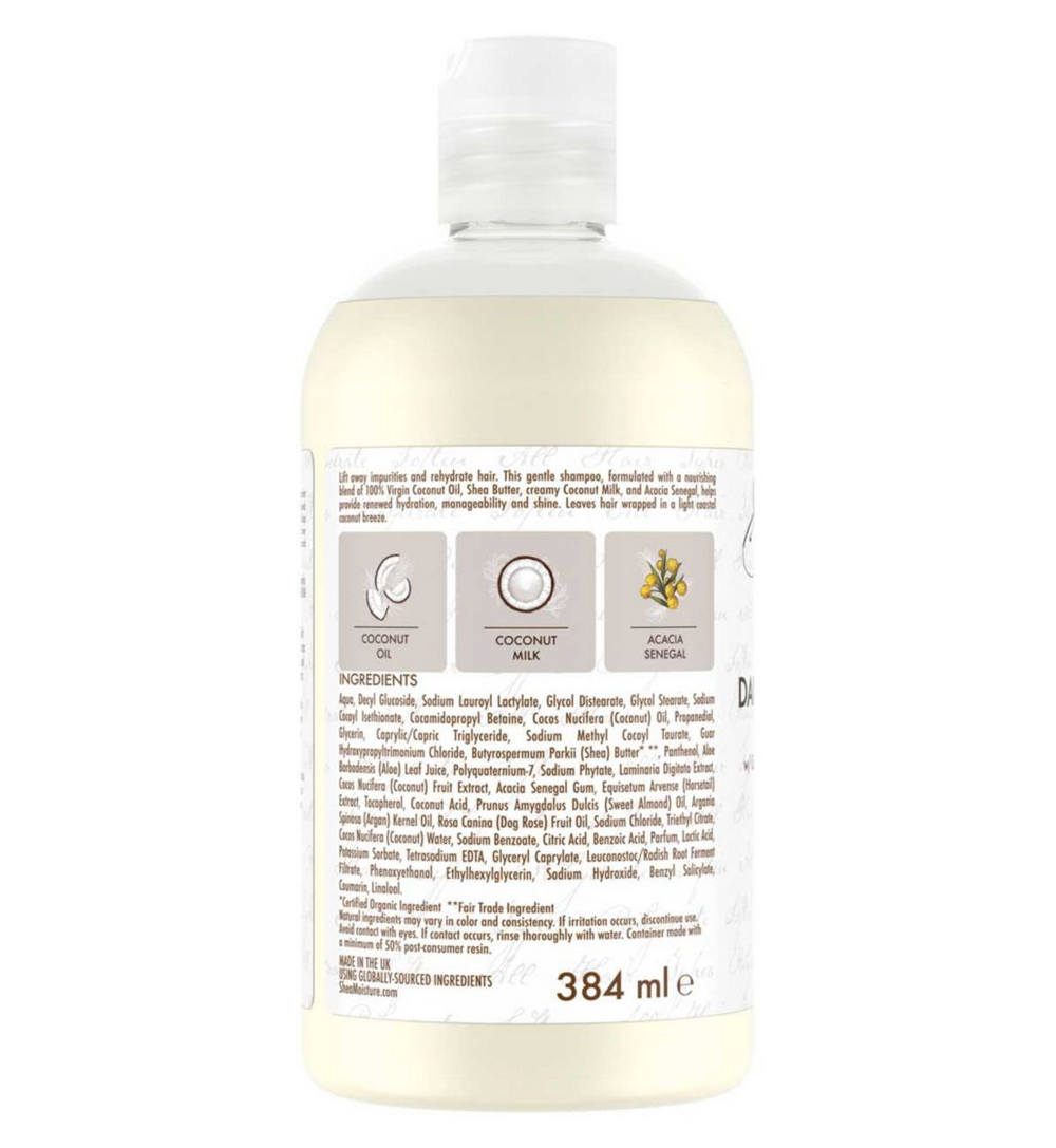 SheaMoisture 100% Virgin Coconut Oil Shampoo 384ml Secondary image