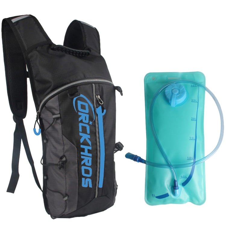 DRCKHROS DH115 Outdoor Running Sports Cycling Water Bag Backpack, Color: Black Blue+Water Bag - British D'sire Main image