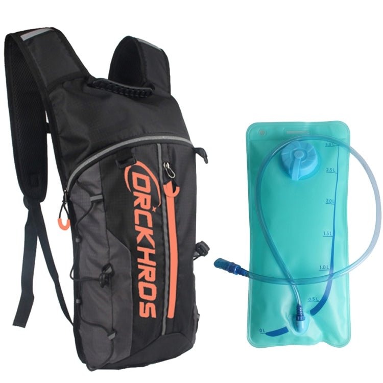 DRCKHROS DH115 Outdoor Running Sports Cycling Water Bag Backpack, Color: Black Orange+Water Bag - British D'sire Main image
