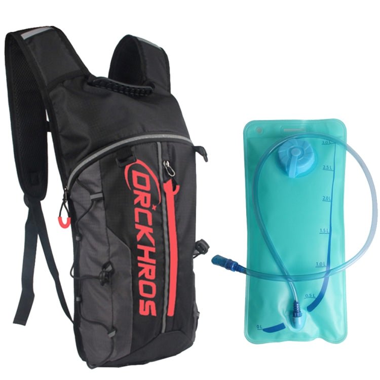 DRCKHROS DH115 Outdoor Running Sports Cycling Water Bag Backpack, Color: Black Red+Water Bag - British D'sire Main image