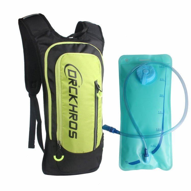 DRCKHROS DH116 Outdoor Cycling Sports Water Bag Backpack, Color: Fluorescent Green+Water Bag - British D'sire Main image