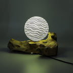 DriftGlow Lamp Grey Luna Shade - DriftGlow Lamps - British D'sire