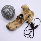 DriftGlow Lamp Grey Luna Shade - DriftGlow Lamps - British D'sire