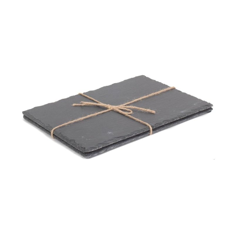 Drinks Large Rectangular Slate Place Mat Set 2 - Serving Tray - British D'sire