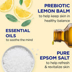 Dr.Teal's Foaming Bath with Pure Epsom Salt Prebiotic Lemon Balm 1000ML - foam bath - British D'sire