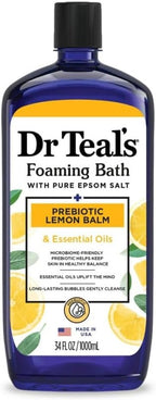 Dr.Teal's Foaming Bath with Pure Epsom Salt Prebiotic Lemon Balm 1000ML - foam bath - British D'sire