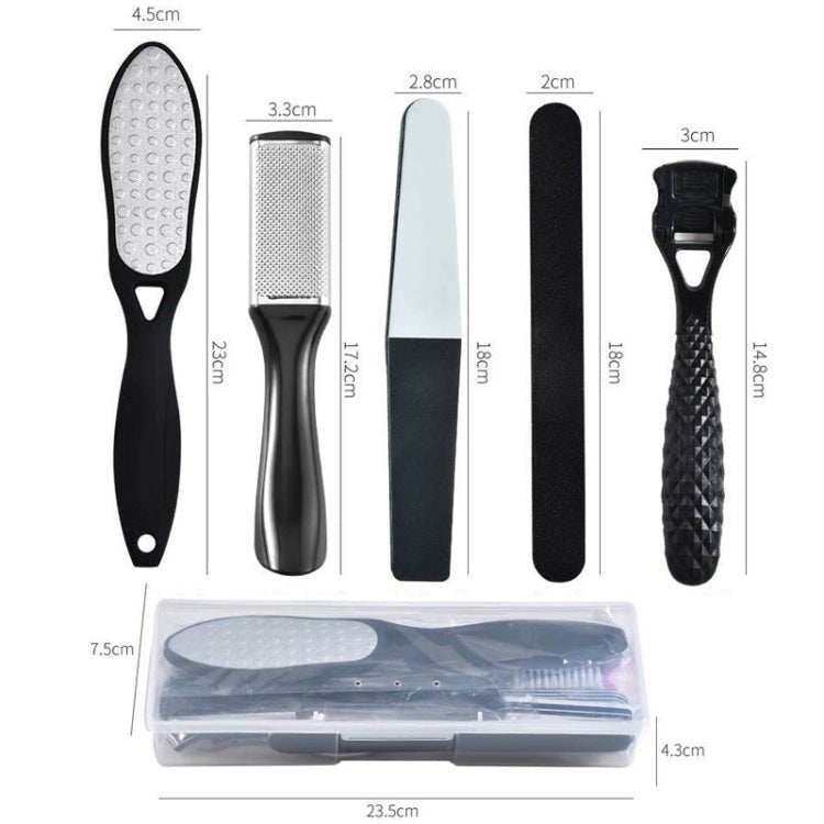 DT17 - 1 17 In 1 Pedicure Kit Foot File And Grinder Exfoliating Manicure And Pedicure Tools(White) - British D'sire