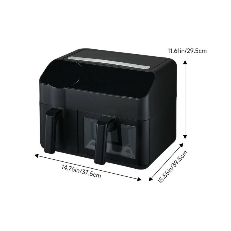 Dual Basket 9.5L Air Fryer with Smart Touch Screen - Air Fryer - British D'sire
