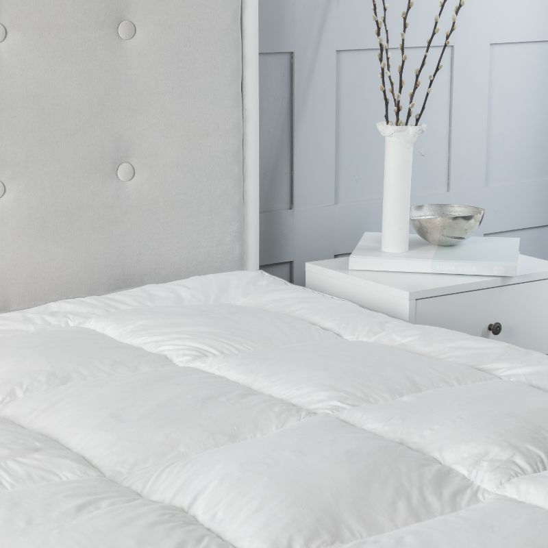 Duck Feather And Down Luxury Mattress Topper - British D'sire Main image