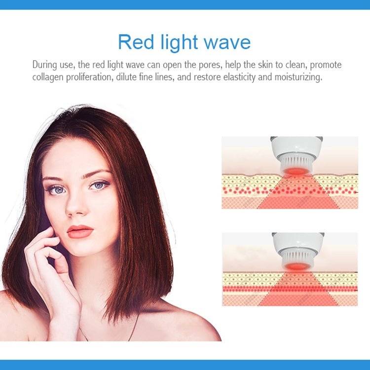 Duosi DY - 103 USB Rechargeble Electric Facial Cleansing Brush Waterproof Face Deep Pore Cleaning Massager Exfoliator Oil Dirt Blackhead Remove - British D'sire
