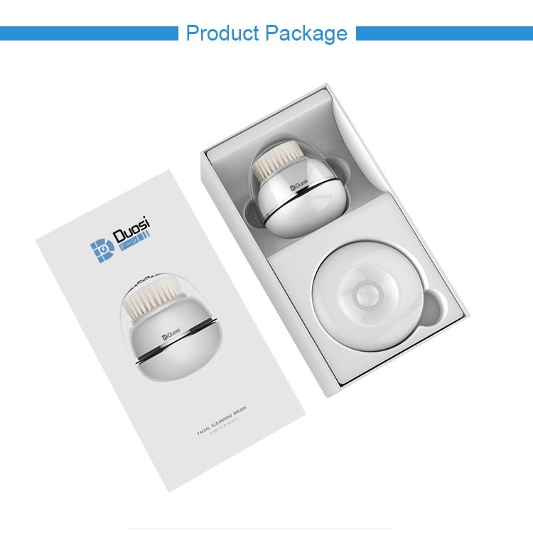 Duosi DY - 103 USB Rechargeble Electric Facial Cleansing Brush Waterproof Face Deep Pore Cleaning Massager Exfoliator Oil Dirt Blackhead Remove - British D'sire