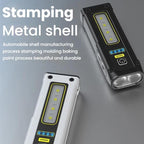 E - SMARTER STD01 COB Work Light With Power Display Outdoor Emergency Repair Light With Magnet LED Mini Flashlight(Black) - British D'sire