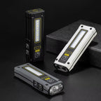 E - SMARTER STD01 COB Work Light With Power Display Outdoor Emergency Repair Light With Magnet LED Mini Flashlight(Black) - British D'sire