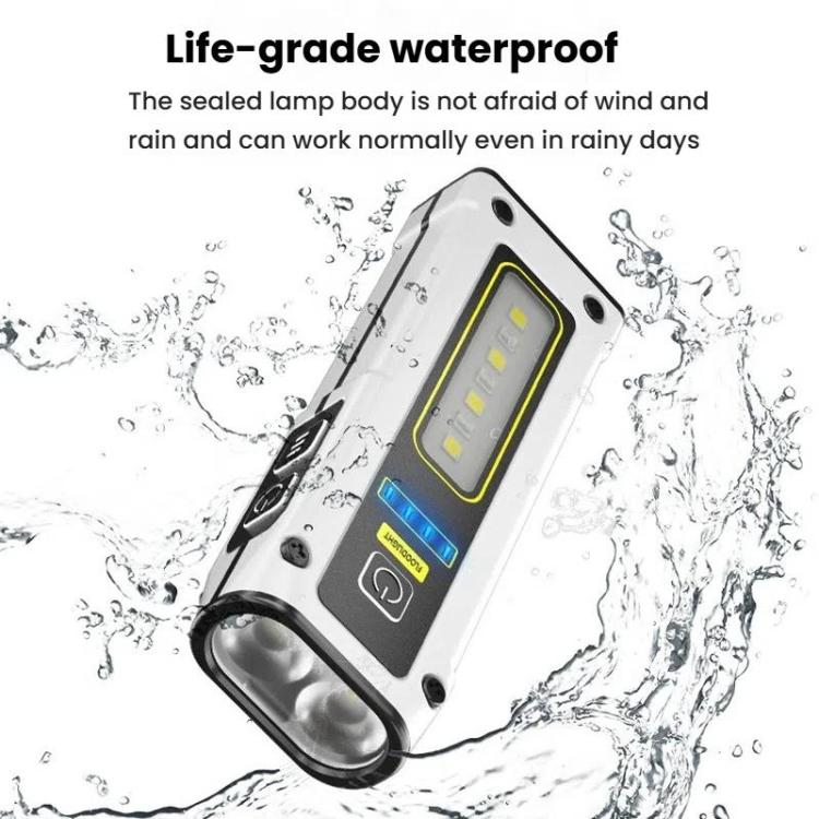 E - SMARTER STD01 COB Work Light With Power Display Outdoor Emergency Repair Light With Magnet LED Mini Flashlight(Black) - British D'sire