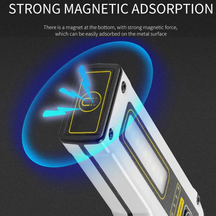 E - SMARTER STD01 COB Work Light With Power Display Outdoor Emergency Repair Light With Magnet LED Mini Flashlight(Gray) - British D'sire