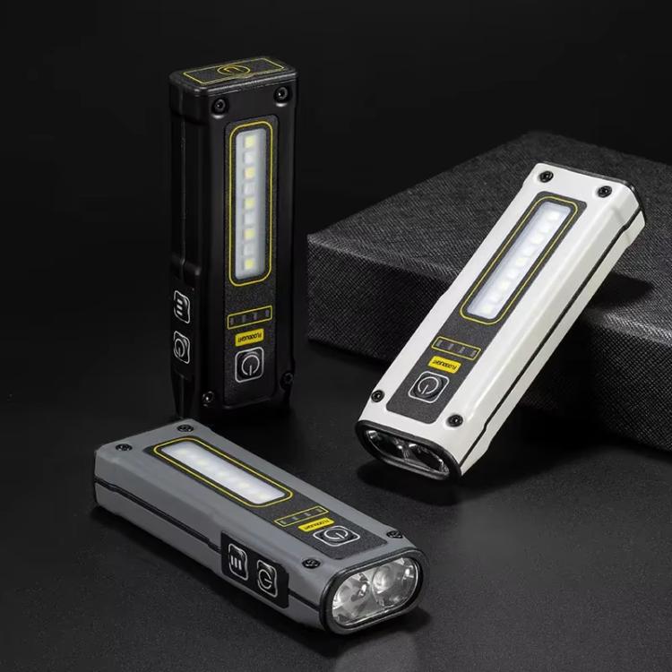 E - SMARTER STD01 COB Work Light With Power Display Outdoor Emergency Repair Light With Magnet LED Mini Flashlight(Gray) - British D'sire