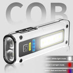 E - SMARTER STD01 COB Work Light With Power Display Outdoor Emergency Repair Light With Magnet LED Mini Flashlight(Gray) - British D'sire