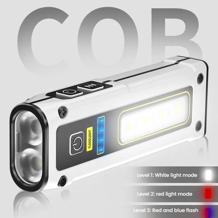 E - SMARTER STD01 COB Work Light With Power Display Outdoor Emergency Repair Light With Magnet LED Mini Flashlight(Gray) - British D'sire