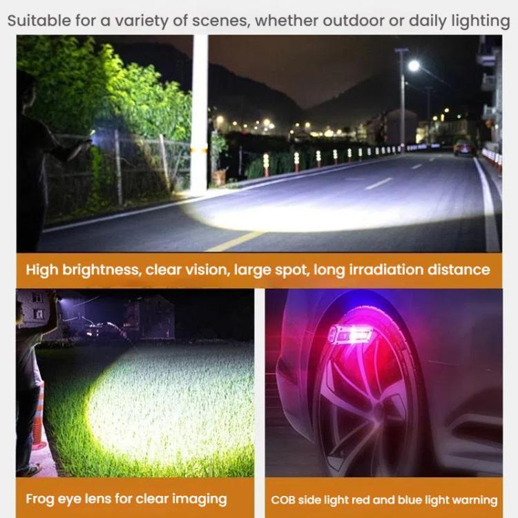 E - SMARTER STD01 COB Work Light With Power Display Outdoor Emergency Repair Light With Magnet LED Mini Flashlight(White) - British D'sire