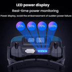 E - SMARTER W6100A LED Mini Wave Sensor Headlamp COB Outdoor Adventure Fishing Bright Headlamp(Black) - British D'sire