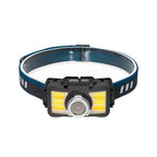 E - SMARTER W6100A LED Mini Wave Sensor Headlamp COB Outdoor Adventure Fishing Bright Headlamp(Black) - British D'sire