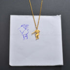 CREATE YOUR OWN DESIGN & DRAWINGS - Doodle Drawing Necklace Maiden-Art