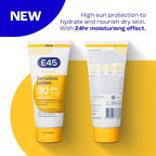 E45 Sun SPF30 Sensitive Sun Cream with Vitamin E - UVA and UVB Protection- Fragrance-Free and Dermatologically Tested Sun Lotion For Body - Suitable For Dry, Sensitive and Eczema Prone Skin (180ml) - British D'sire