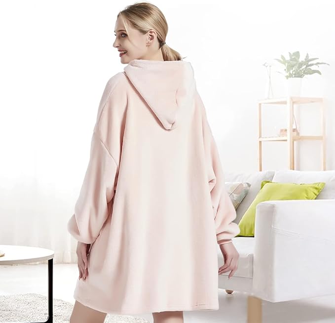 EA ARENA Hoodie Blanket,Oversized Ultra Soft Sherpa Fleece Warm Cosy Oversized Wearable Giant Sweatshirt Throw Onesize Fits All For Women Girls Adults Men Boys Kids Big Pocket - Women's Hoodies & Sweatshirts - British D'sire