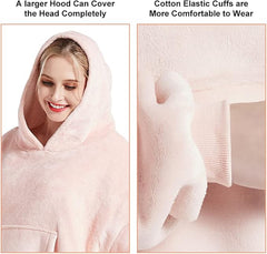 EA ARENA Hoodie Blanket,Oversized Ultra Soft Sherpa Fleece Warm Cosy Oversized Wearable Giant Sweatshirt Throw Onesize Fits All For Women Girls Adults Men Boys Kids Big Pocket - Women's Hoodies & Sweatshirts - British D'sire