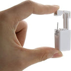 Ear Piercing Gun (6 Pieces), Painless Safety Ear Piercing Kit with Studs, Aseptic Earrings Disposable Gun, Ideal for Girls, Women and Men, White - Earnings - British D'sire