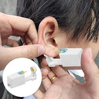 Ear Piercing Gun (6 Pieces), Painless Safety Ear Piercing Kit with Studs, Aseptic Earrings Disposable Gun, Ideal for Girls, Women and Men, White - Earnings - British D'sire
