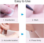 Ear Piercing Gun (6 Pieces), Painless Safety Ear Piercing Kit with Studs, Aseptic Earrings Disposable Gun, Ideal for Girls, Women and Men, White - Earnings - British D'sire