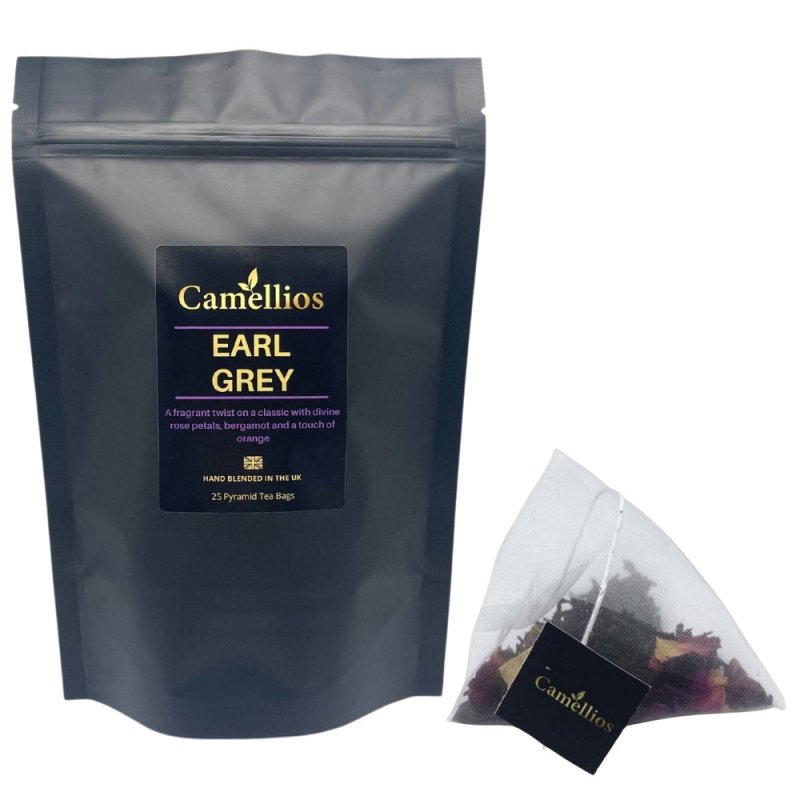 Earl Grey Tea, Pyramid Tea Bags, Gourmet Black Tea Blend - Tea & Infusions - British D'sire