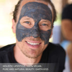 Earth Kiss Inspirations Exfoliating Organic Clay Mask (10g) with Shilajit, Bamboo Charcoal and Walnut to Exfoliate Your Skin - Face Masks - British D'sire