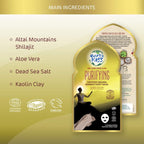 Earth Kiss Inspirations Purifying Organic Bamboo Sheet Mask with Shilajit and Million Year Clay to Cleanse Your Skin - Sheet Mask - British D'sire