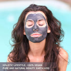 Earth Kiss Super Naturals Exfoliating Kombucha and Charcoal Clay Mask (10g) to Cleanse and Exfoliate while Minimising the Appearance of Pores - Face Masks - British D'sire