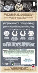 Earth Kiss Super Naturals Exfoliating Kombucha and Charcoal Clay Mask (10g) to Cleanse and Exfoliate while Minimising the Appearance of Pores - Face Masks - British D'sire