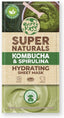 Earth Kiss Super Naturals Hydrating Kombucha and Spirulina Sheet Mask to Minimise the Appearance of Pores, Tone your Complexion and Hydrate Thirsty Skin - Sheet Mask - British D'sire