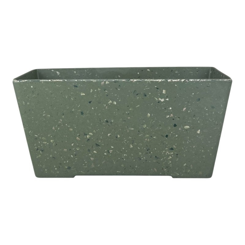 Earthy Sage Bamboo Terrazzo Windowsill Planter - Plant Pot - British D'sire Main image