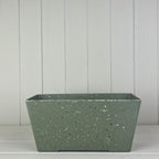 Earthy Sage Bamboo Terrazzo Windowsill Planter - Plant Pot - British D'sire
