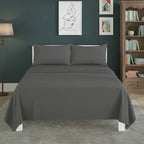 Easy Care Flat Bed Sheet Polycotton Durable Low Maintenance Bedding - Super King - Royal Blue - British D'sire
