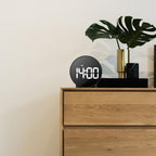 EDUP EH - 8816 Simple Digital Electronic Clock Night Light Battery Plug - in Dual Power Mode Alarm Clock(Black Case Colorful Letter) - British D'sire