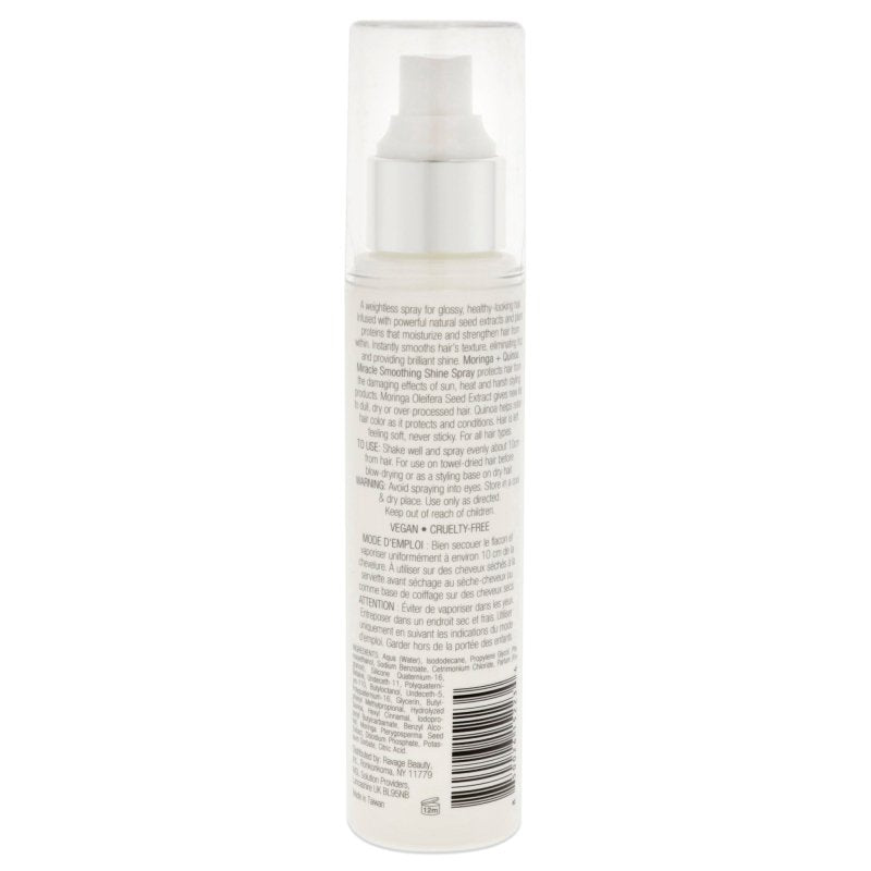 e.fek.tiv - Moringa Plus Quinoa Miracle Smoothing Shine Spray for Unisex - 3.95 oz Hair Spray - Hair Spray - British D'sire
